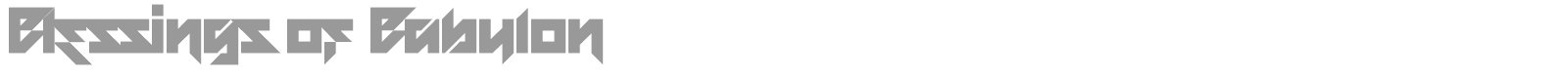 Blessings Of Babylon font preview